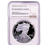 2010 Silver Eagle NGC PF70 Ultra Cameo