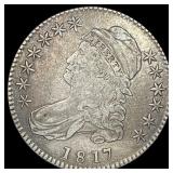 1817 Capped Bust Half Dollar NEARLY UNCIRCULATED