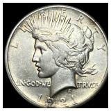1921 Silver Peace Dollar CLOSELY UNCIRCULATED