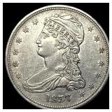 1837 Silver Capped Bust Half Dollar NEARLY  UNCIR