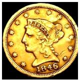 1846 $2.50 Gold Quarter Eagle