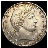 1911-S Barber Half Dollar