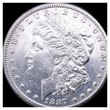 1887 Silver Morgan Dollar CLOSELY  UNCIRCULATED
