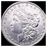 1896-O Silver Morgan Dollar CLOSE UNC