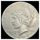 1935 Silver Peace Dollar NEARLY UNCIRCULATED