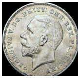 1935 Great Britain Silver Crown CHOICE AU