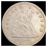 1877 Seated Liberty Quarter CHOICE AU