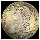 1834 Capped Bust Half Dollar NEARLY UNCIRCULATED