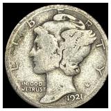 1921-D Silver Mercury Dime NICELY CIRCULATED
