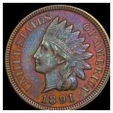 1891 Indian Head Cent CLOSELY UNCIRCULATED