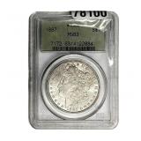 1887 Morgan Silver Dollar PCGS MS63