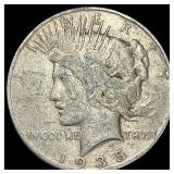 1935 Silver Peace Dollar NEARLY UNCIRCULATED
