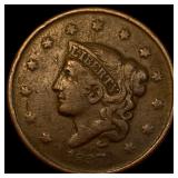 1837 Coronet Head Large Cent LIGHTLY CIRCULATED