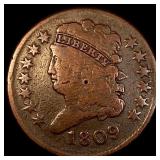 1809 Classic Head Half Cent NICELY CIRCULATED