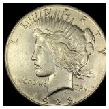 1928 Silver Peace Dollar NEARLY UNCIRCULATED