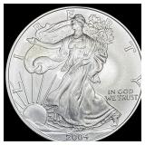 2004 1 oz Silver American Eagle $1 GEM BU