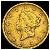 1853-C Gold $1 Liberty Head CHOICE AU