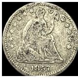 1857 Seated Liberty Half Dime NICELY  CIRCULATED