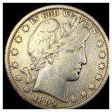 1899 Silver Barber Half Dollar NICELY CIRCULATED