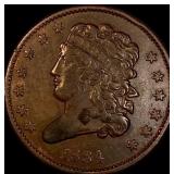 1834 Classic Head Half Cent CLOSELY UNCIRCULATED