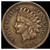 1908-S Indian Head Cent NEARLY UNCIRCULATED