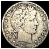 1911 Barber Half Dollar LIGHTLY CIRCULATED