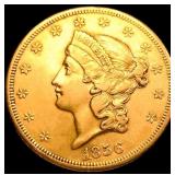 1856-S $20 Gold Double Eagle