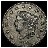 1831 Coronet Head Large Cent ABOUT UNCIRCULATED