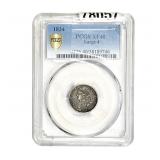 1834 Capped Bust Dime PCGS XF40 Large 4
