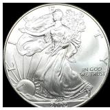 2002 1 oz Silver American Eagle $1 SUPERB GEM BU