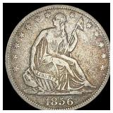 1856 Seated Liberty Half Dollar ABOUT UNCIRCULATED