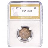 1913 Buffalo Nickel PGA MS68 Type 1