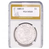 1885-O Morgan Silver Dollar PGA MS64