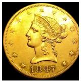 1847 $10 Gold Eagle