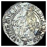 1540-1590 Hungary Madonna&Child Silver Denar CLOSE