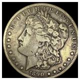 1890-CC Silver Morgan Dollar LIGHTLY CIRCULATED