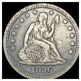 1856 Seated Liberty Quarter NEARLY UNCIRCULATED