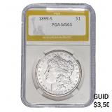 1899-S Morgan Silver Dollar PGA MS63