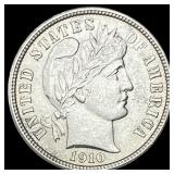 1910 Barber Dime CLOSELY UNCIRCULATED