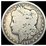 1891-CC Silver Morgan Dollar NICELY CIRCULATED