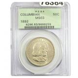 1892 Columbian Expo Half Dollar PCGS MS63