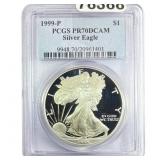 1999-P Silver Eagle PCGS PR70