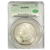 1879-S Morgan Silver Dollar CAC MS65