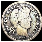 1895-O Silver Barber Dime NICELY CIRCULATED