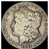 1904-S Silver Morgan Dollar LIGHTLY CIRCULATED