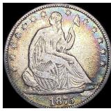 1875 Seated Liberty Half Dollar LIGHTLY CIRCULATED
