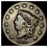 1833 Coronet Head Large Cent LIGHTLY CIRCULATED