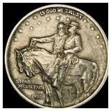 1925 Silver Half Dollar Stone Mountain NEARLY UNCI