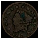 1827 Matron Head Large Cent LIGHTLY CIRCULATED