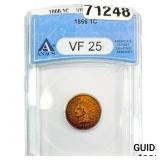 1866 Indian Head Cent ANACS VF25